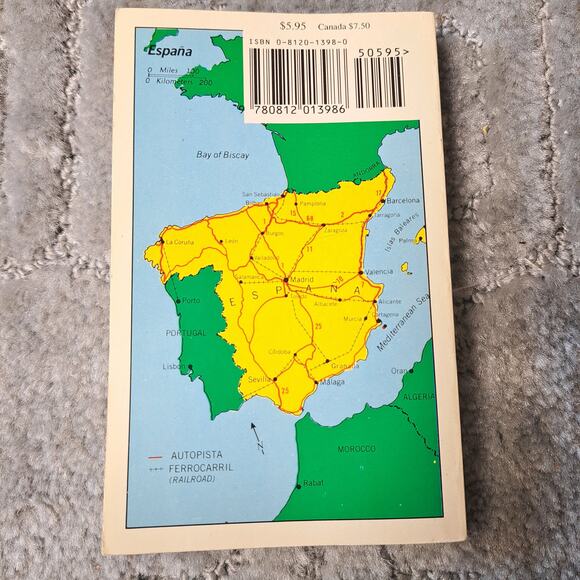 VINTAGE BARRON'S SPANISH AT A GLANCE BY HEYWOOD WALD C.1992 TRADE PAPERBACK - Picture 2 of 5